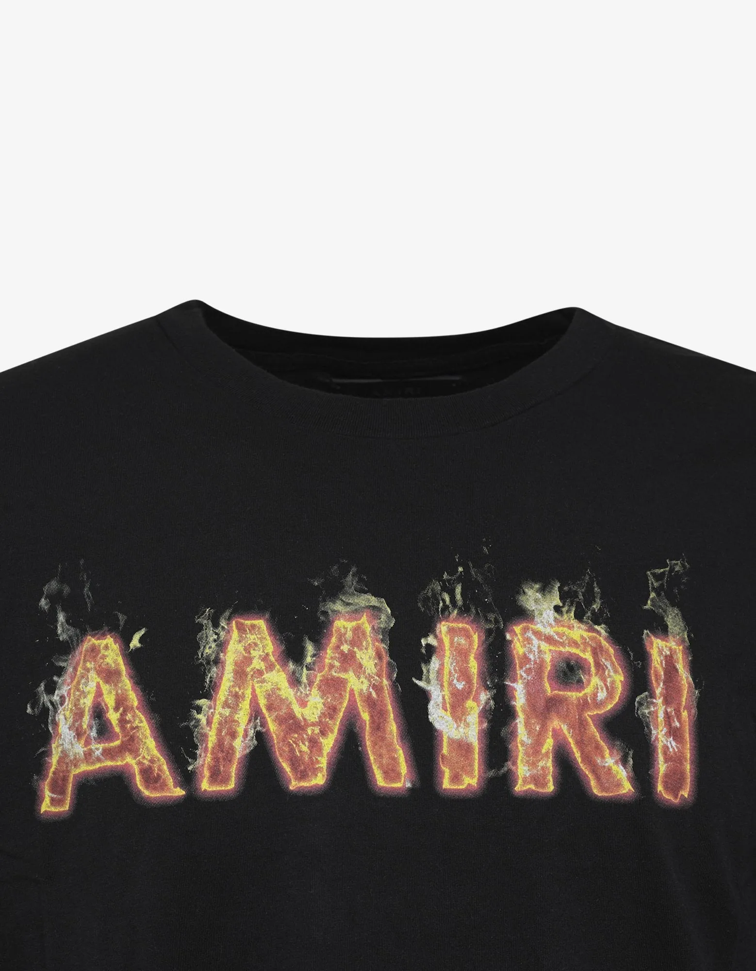 Black Amiri Flame Print T-Shirt