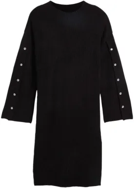 Bpc Selection Knit Dress with Sophisticated Sleeves, Black