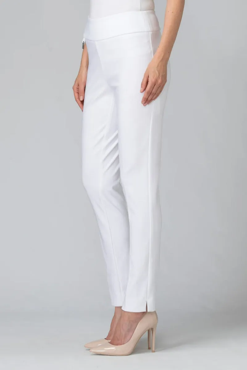 Classic Tailored Slim Pant 144092 in Black, White, Navy, Moonstone & Vanilla by Joseph Ribkoff