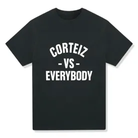 Corteiz Vs Everybody Black T Shirt