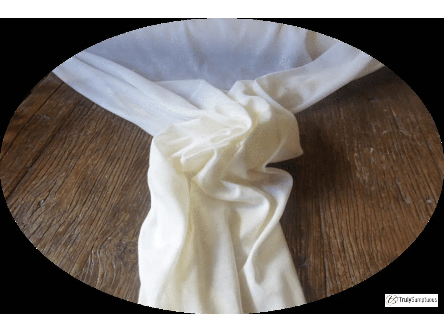 CREAM - Egyptian Draping Muslin: Pure Cotton for curtains and drapes Plain or Fire Retardent