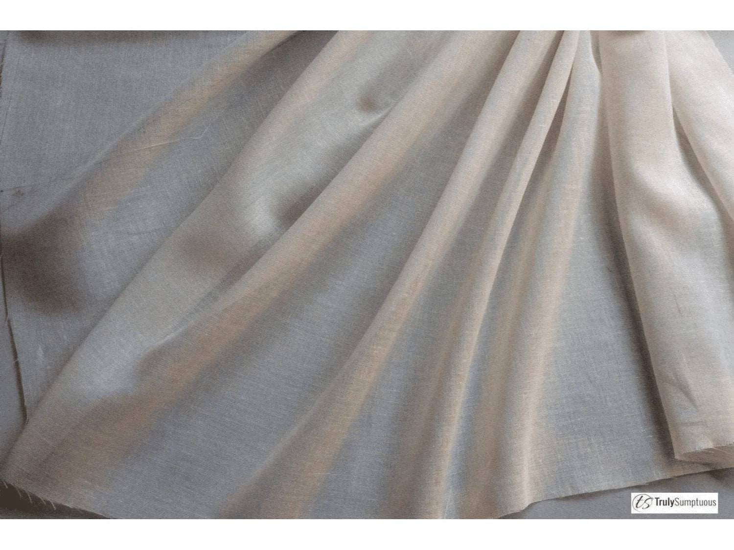 CREAM - Egyptian Draping Muslin: Pure Cotton for curtains and drapes Plain or Fire Retardent