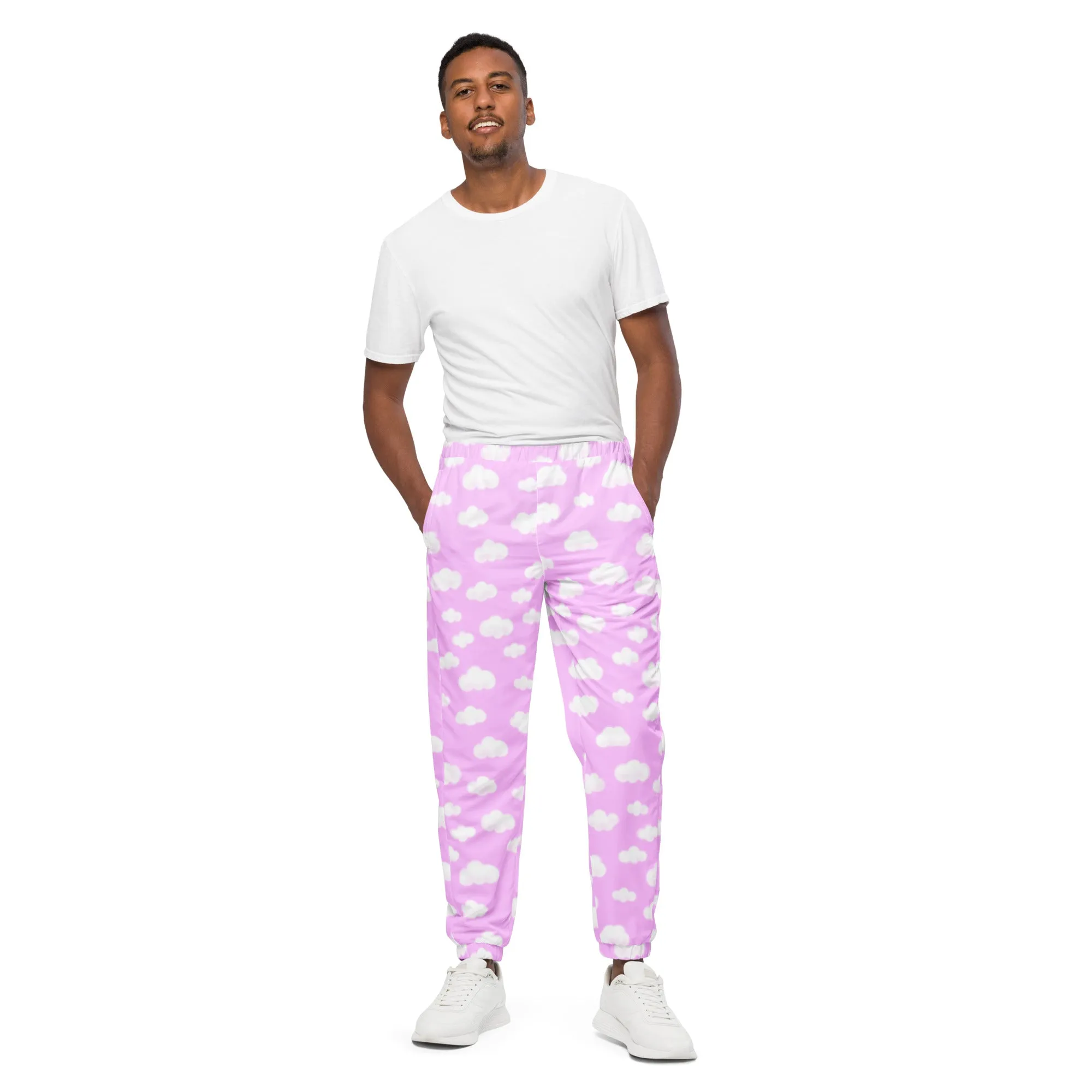 Dreamy Clouds Unisex Track Pants (Taffy Pink)