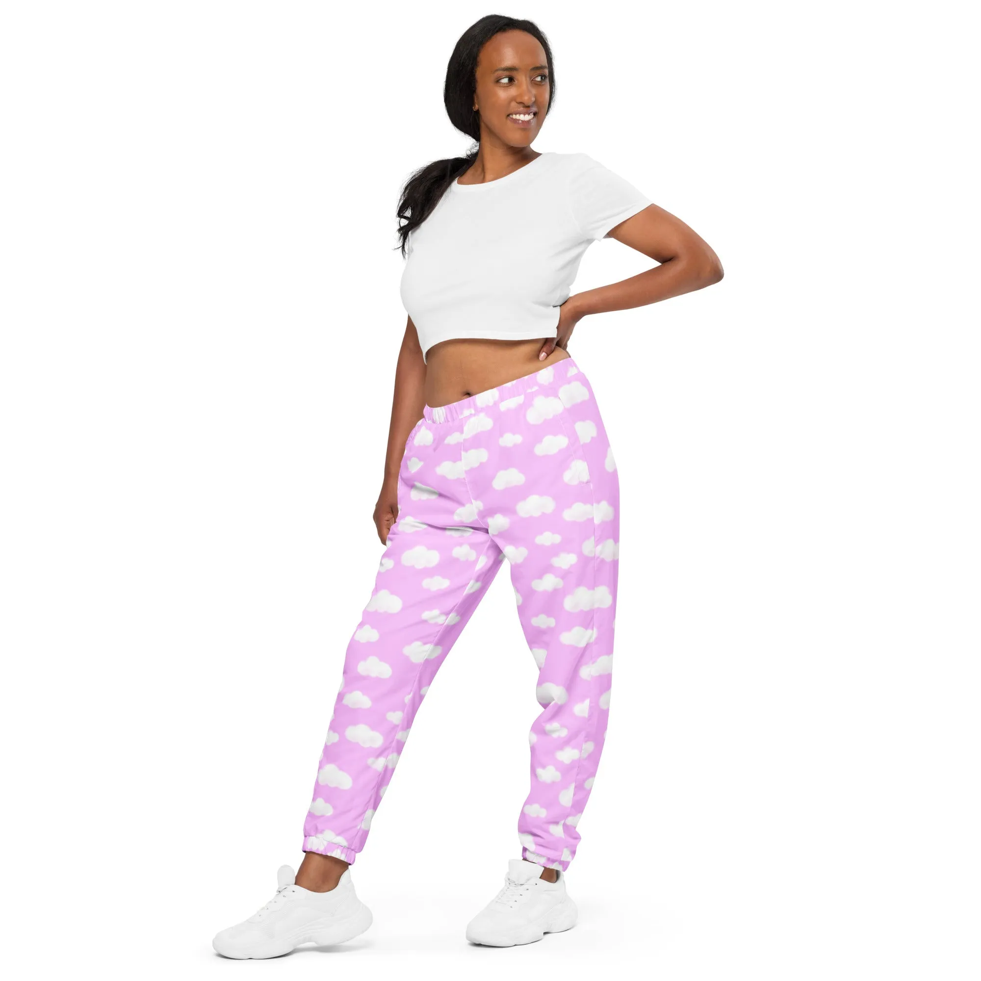 Dreamy Clouds Unisex Track Pants (Taffy Pink)