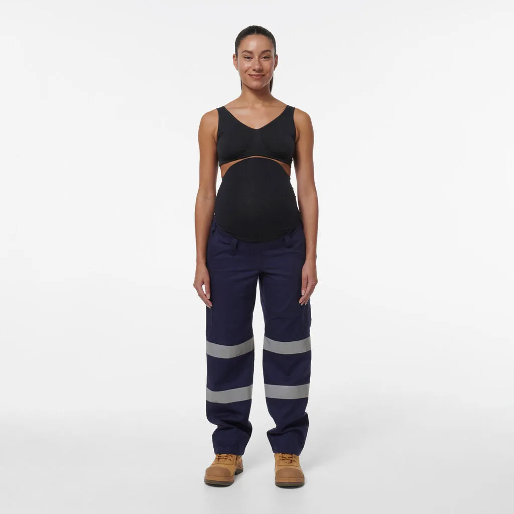 King Gee Womens Workcool Maternity Reflective Bio Motion Pant (K43007)