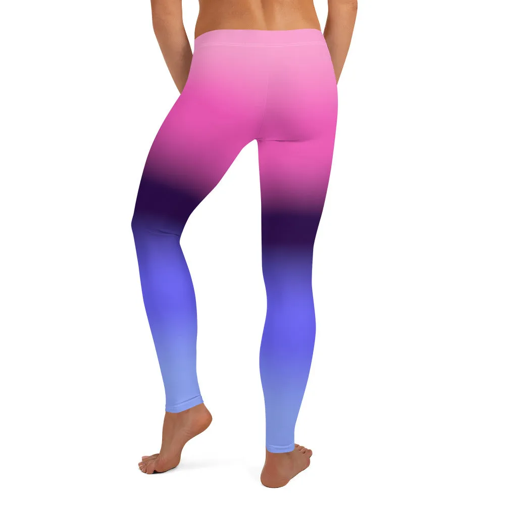 Omnisexual Pride Women's Leggings Yoga Pants - Ombre