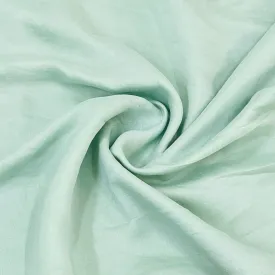 Premium Mint Green Solid Bemberg Silk Fabric