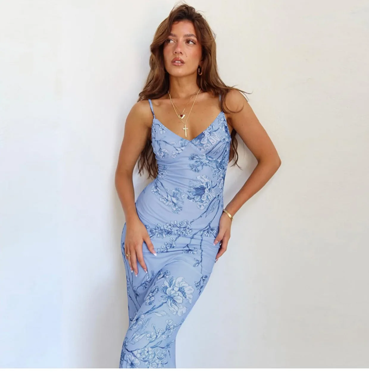 Saniya Floral Maxi Slip Dress