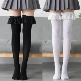 Thigh High Ruffled Stockings