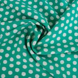 Viscose Lawn - Spots - Green