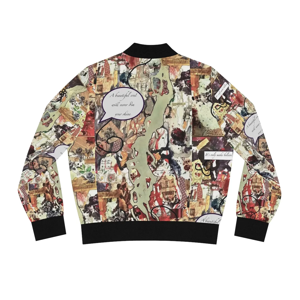 Women's Bomber Jacket (AOP) BEAUTIFUL SOUL